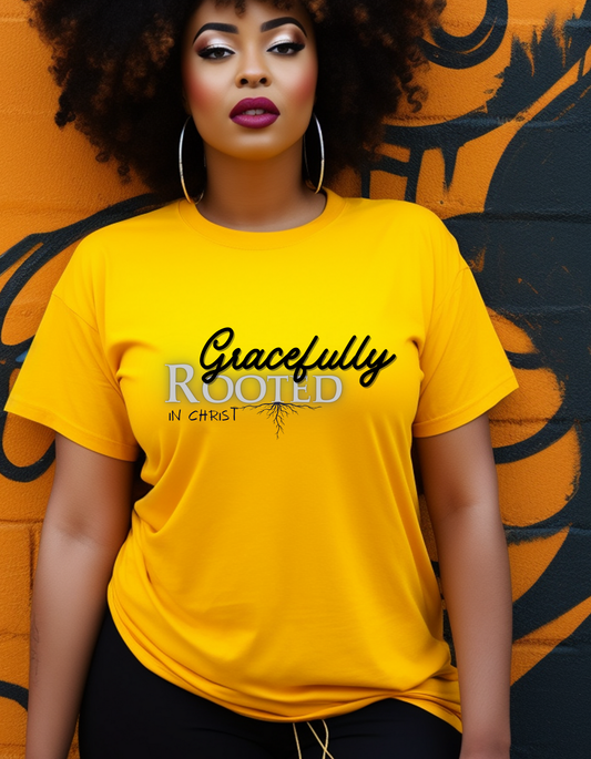 Gracefully Rooted in Christ tee
